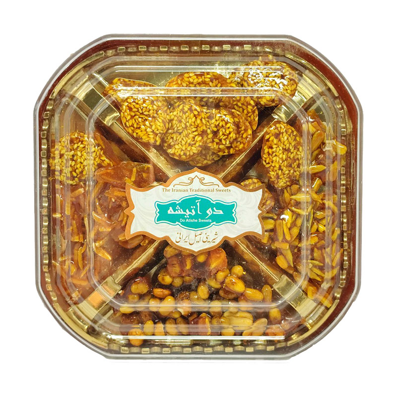 سوهان عسلی ۴ مغز دو آتیشه آیدا
