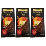 شکلات شونیز تبلتی 78% 100 گرم