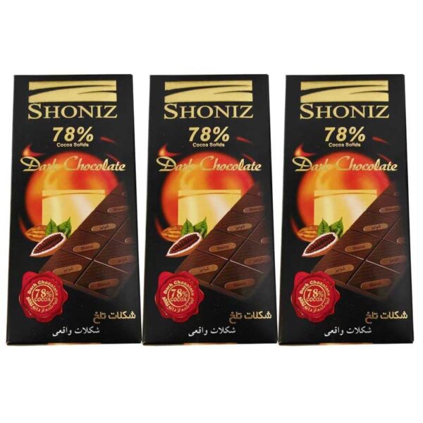شکلات شونیز تبلتی 78% 100 گرم