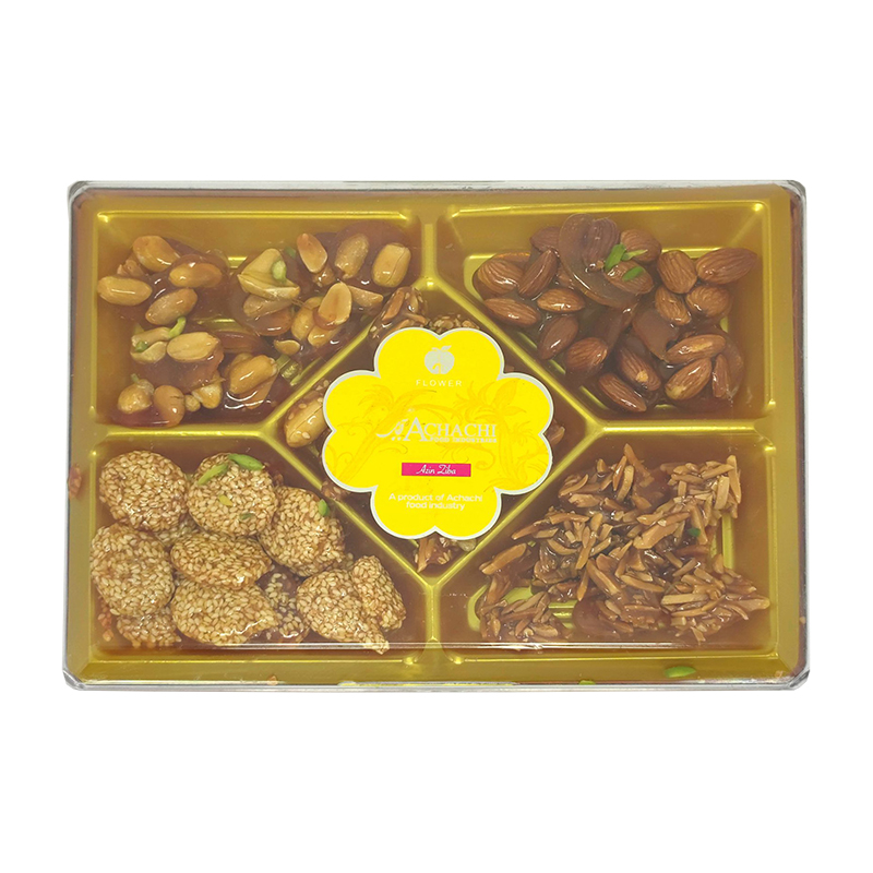 سوهان عسلی ۵ مغز غزال آچاچی کوچک۸ عددی